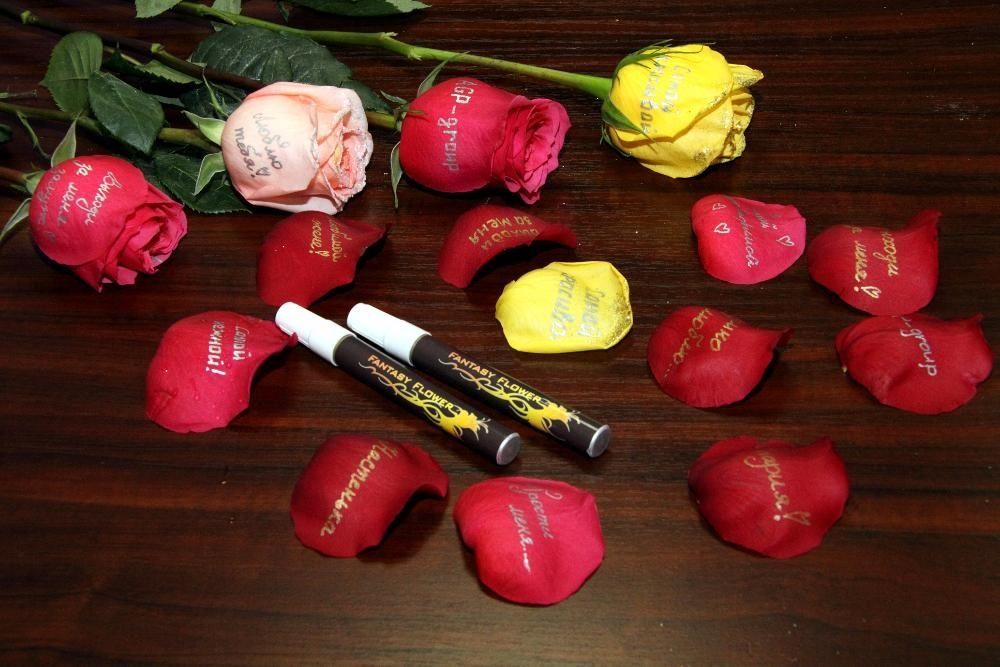 Продам лак для нанесения надписей на цветы (розы)