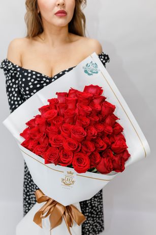 Цветы в Астане Розы в Астане 101 роза доставка