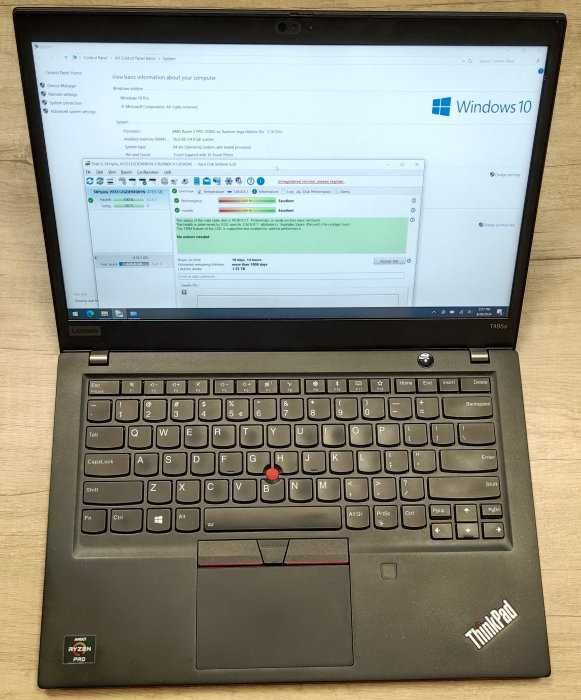 Ultrabook Lenovo T495s Ryzen 5 PRO 512GB SSD 16GB RAM licenta windows