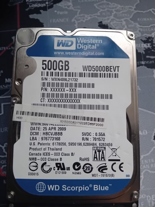 De vânzare hdd de 500gb