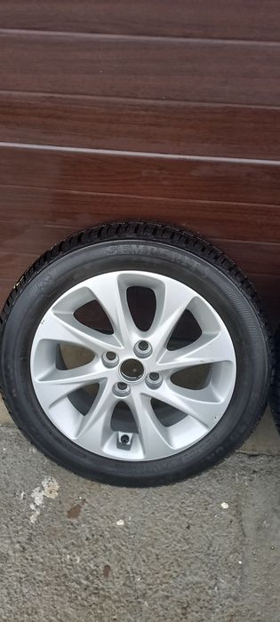 Jante aliaj originale 4x100 R15 6J Opel Corsa F anvelope iarna 185/55