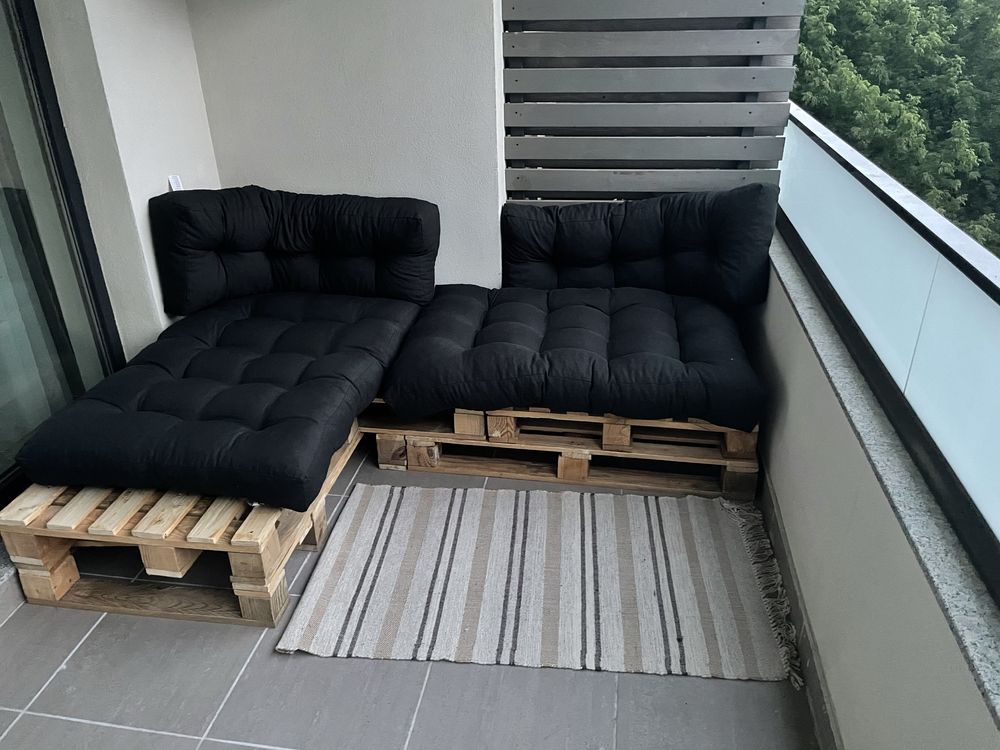 Canapea din paleti pentru gradina/balcon