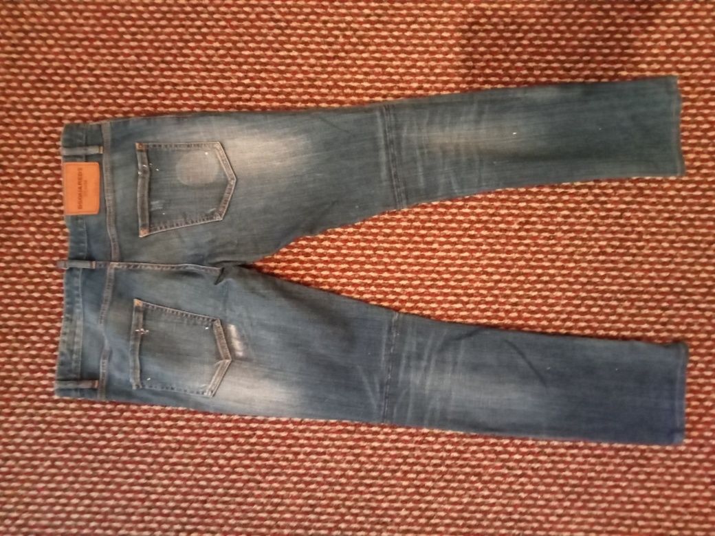 Blugi Desquared 2 Jeans albastru 34 clasic