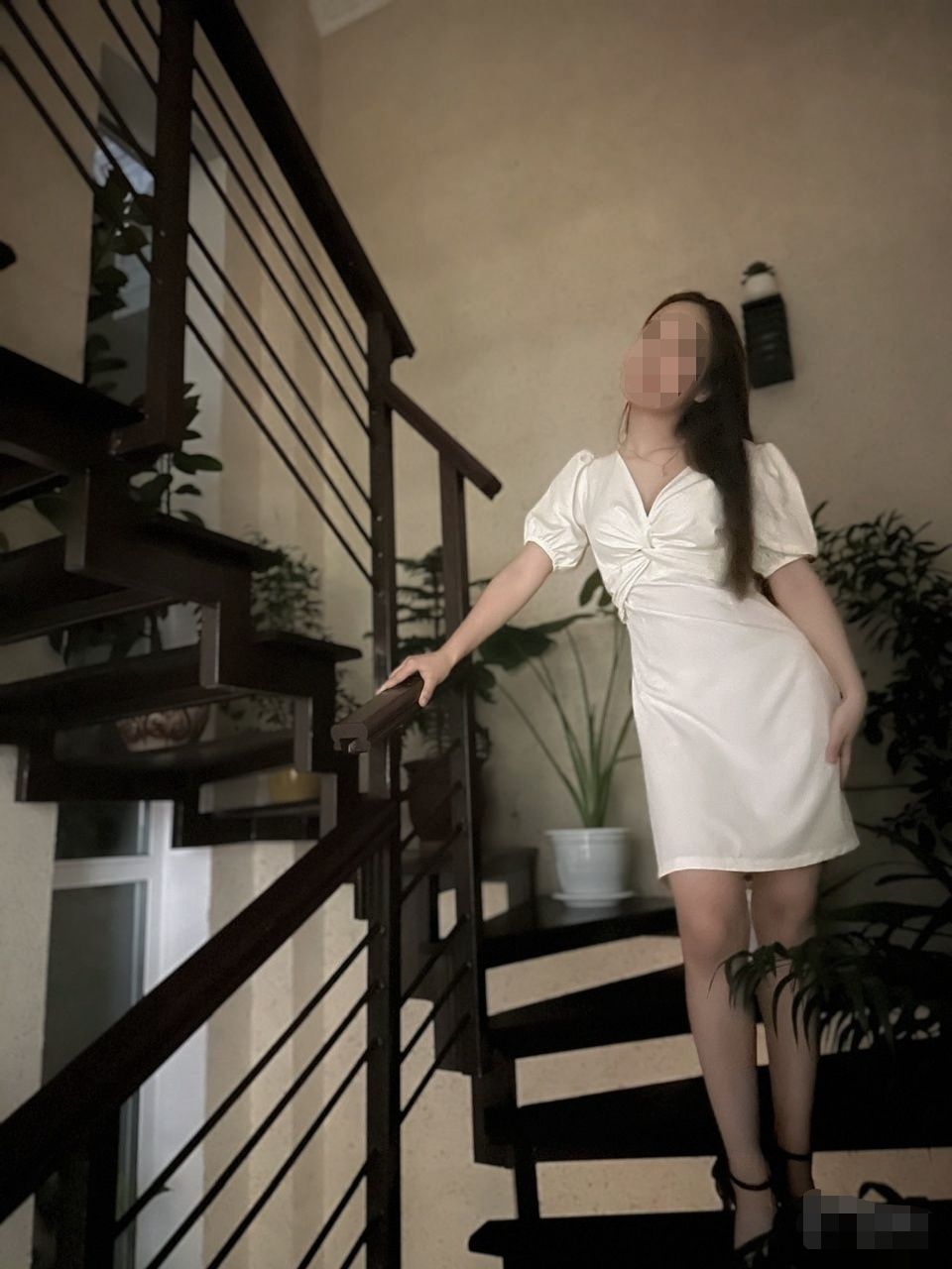Летнее белое платье
