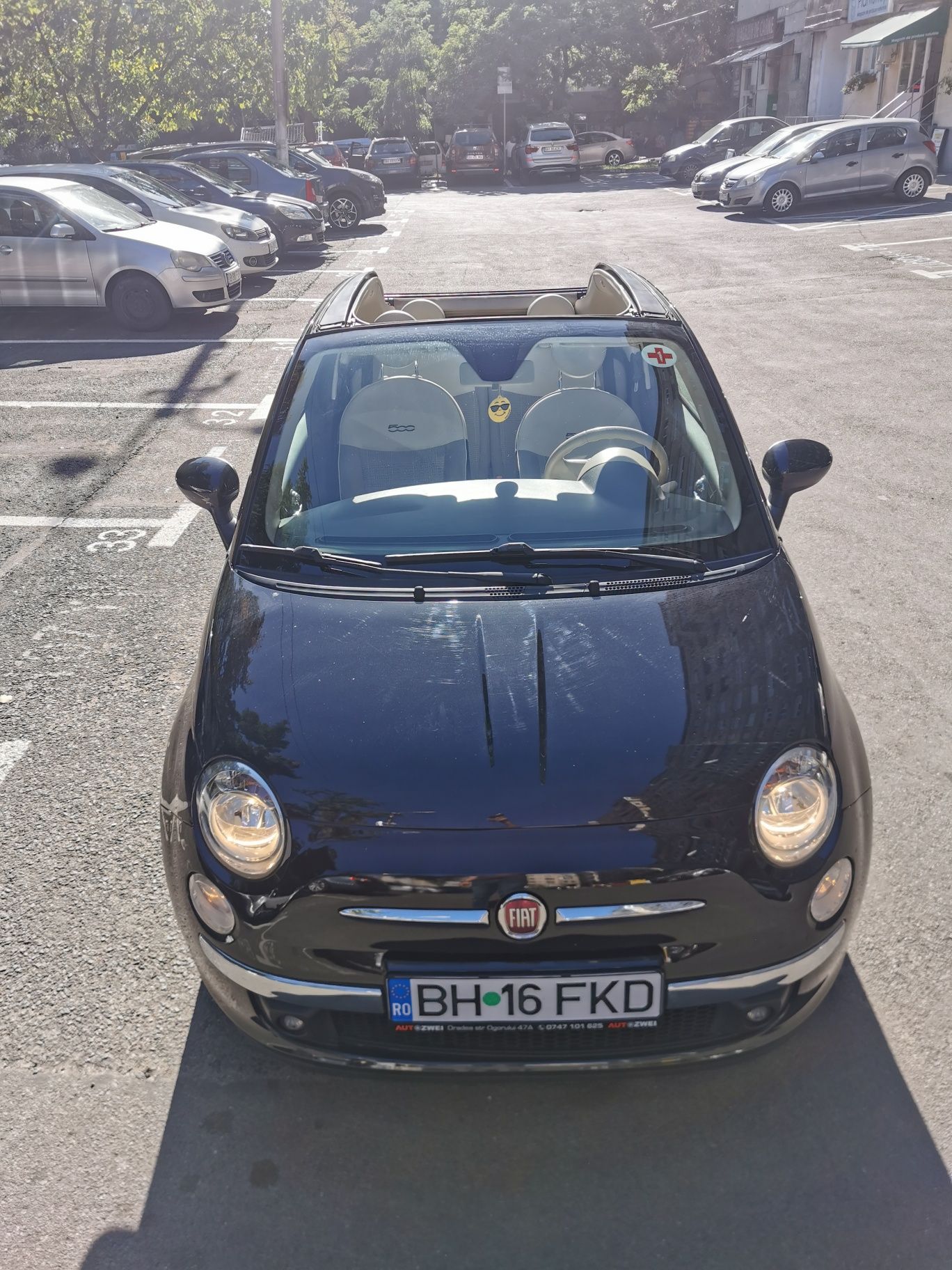 Vand Fiat 500C decapotabil