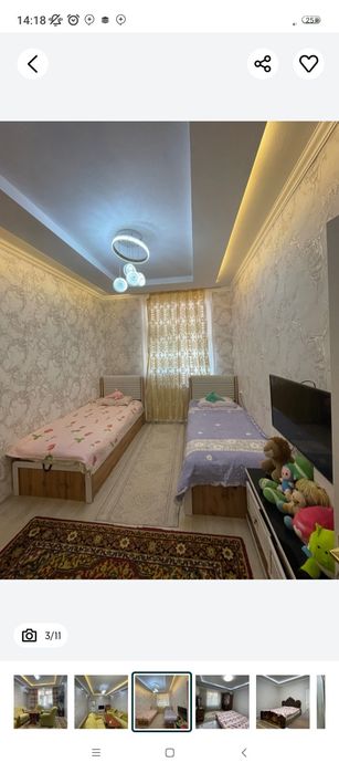 Kadeweva yaqinida 3 xonali uy sotiladi. 78kvm. Mebellari bilan.