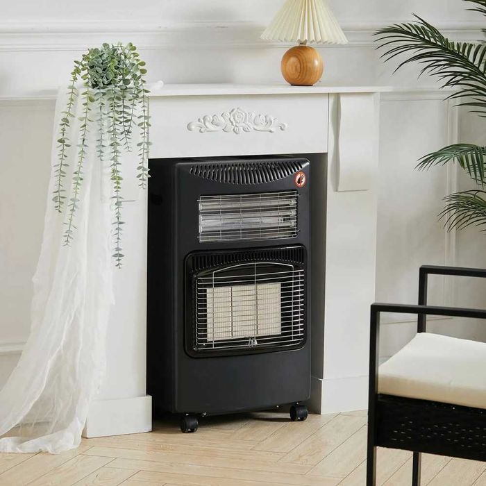 Soba pe gaz si electric noua soba tip semineu portabil GPL Siguranta