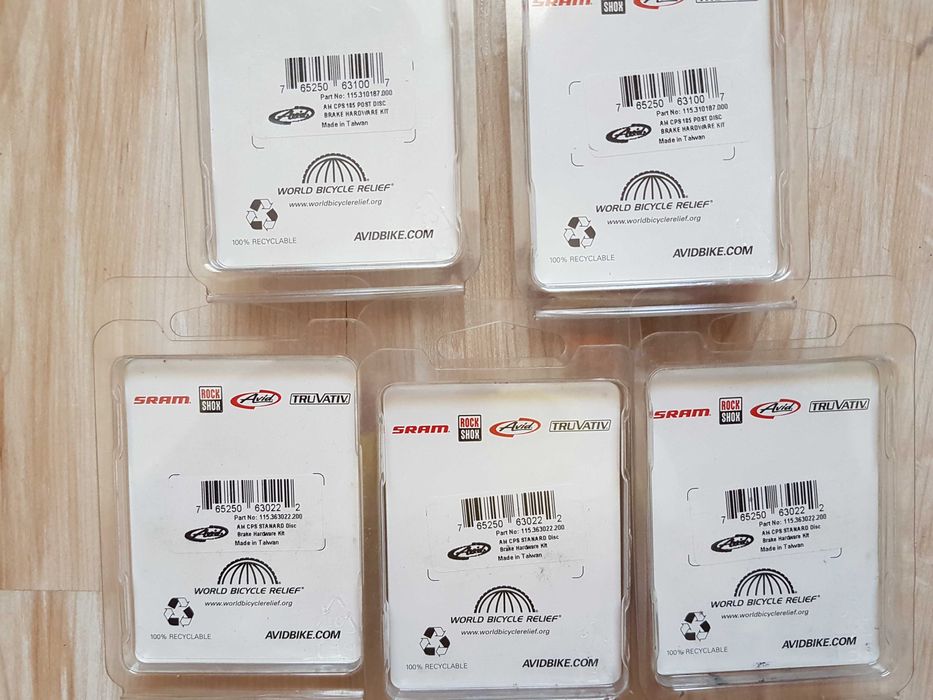 Șuruburi, adaptoare SRAM/Avid/Shimano pentru frâne