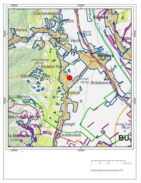 Teren casa Vernesti, Buzau