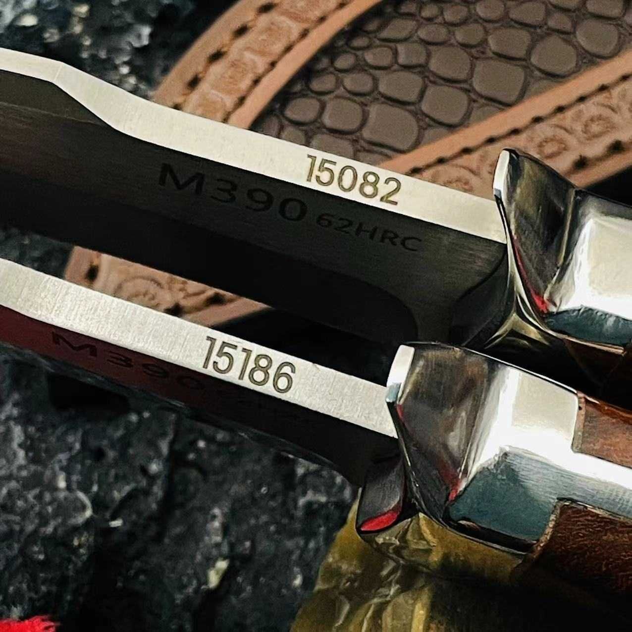 Качествен ловен нож с кожена кания HTWM-108