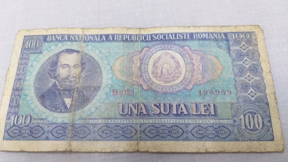Bancnota 100 lei 1966