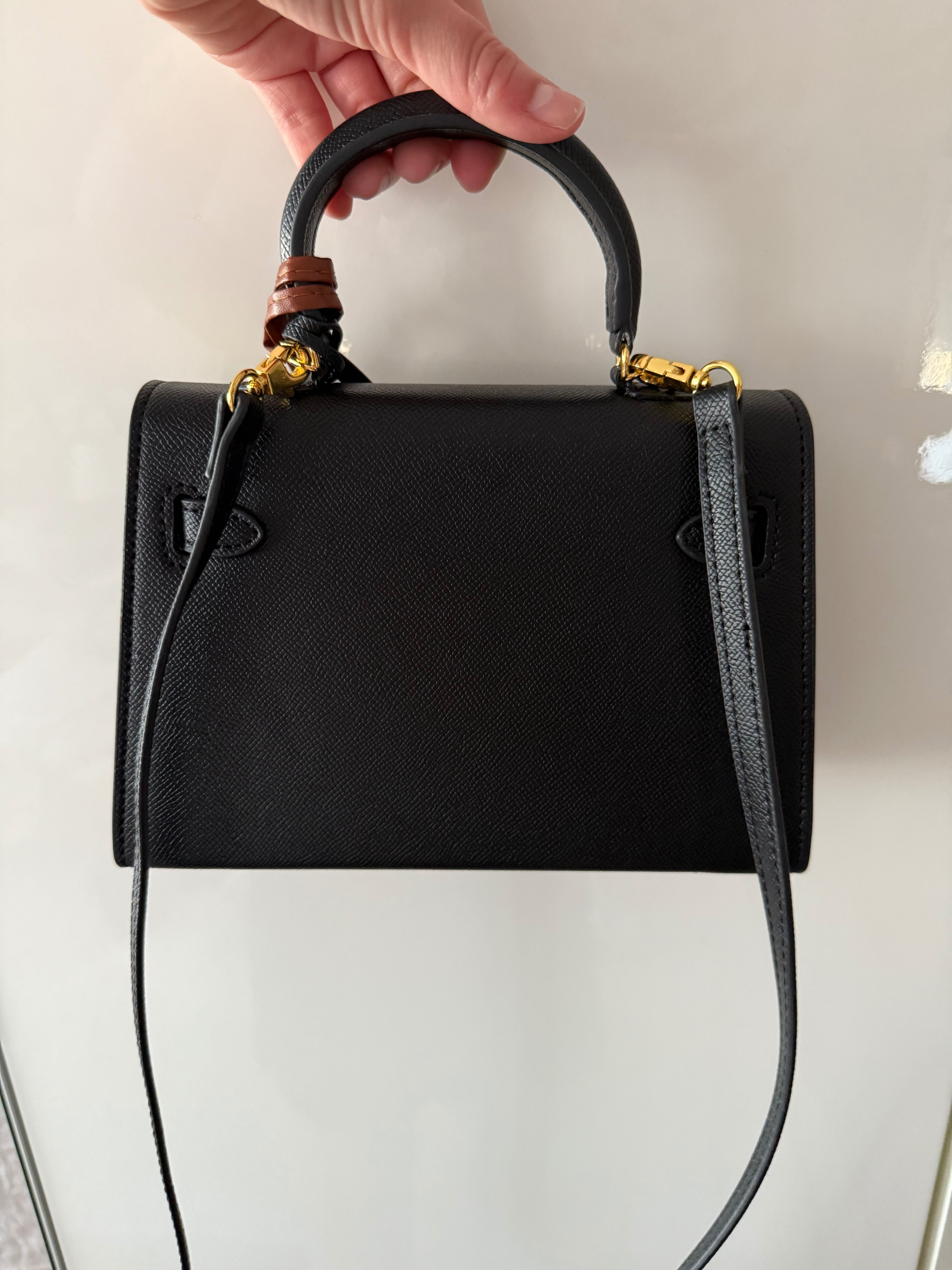 Hermes Kelly черна чанта