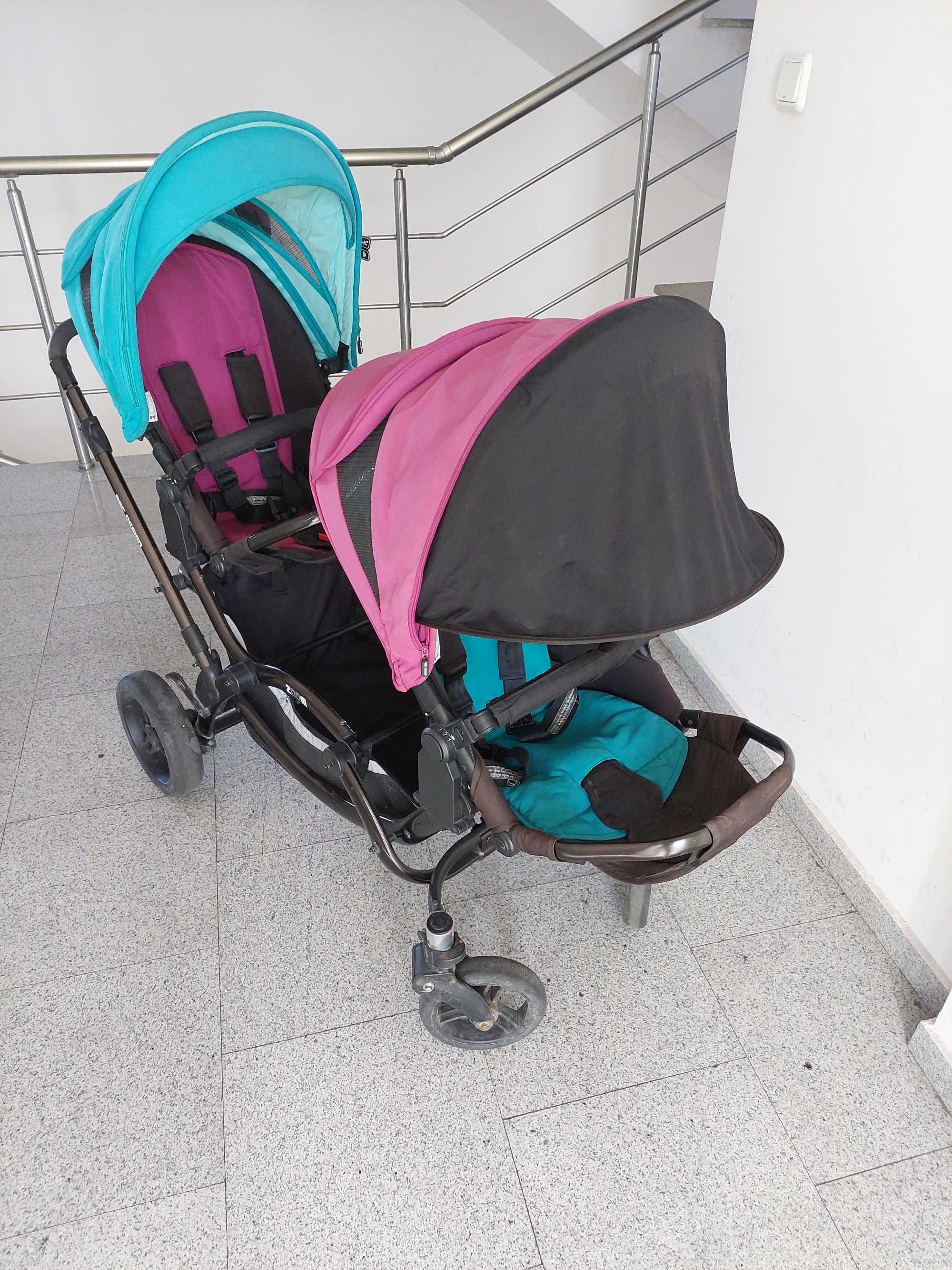 Детска количка двойна ABC