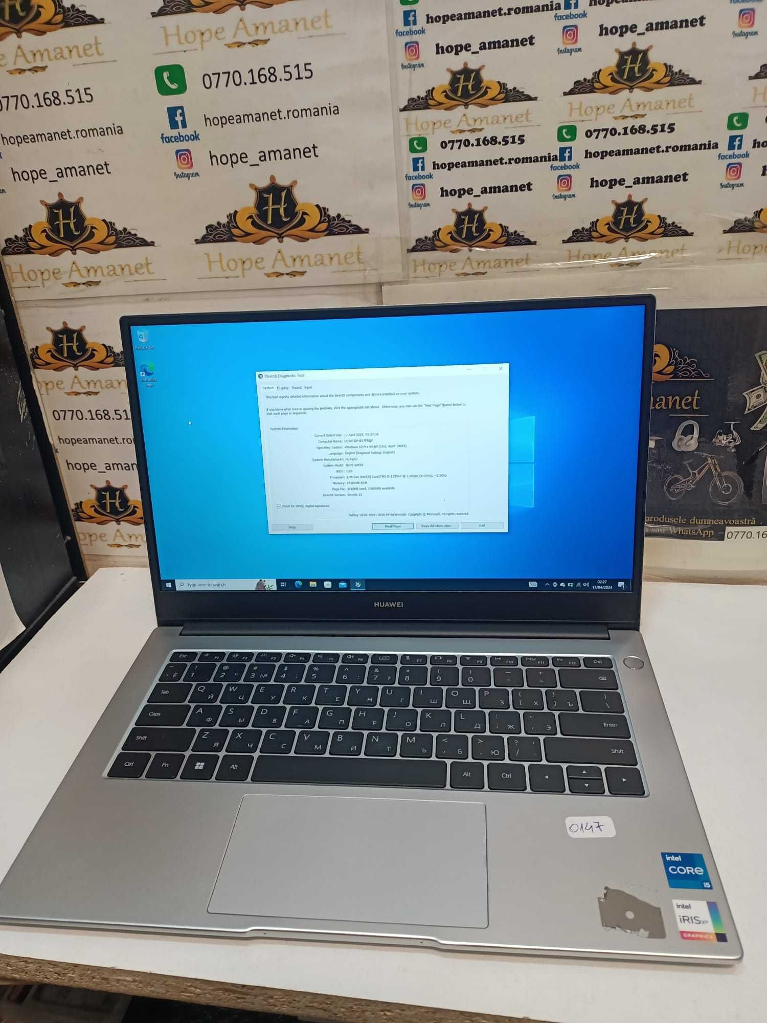 Hope Amanet P3 - LAPTOP Huawei Matebook I5