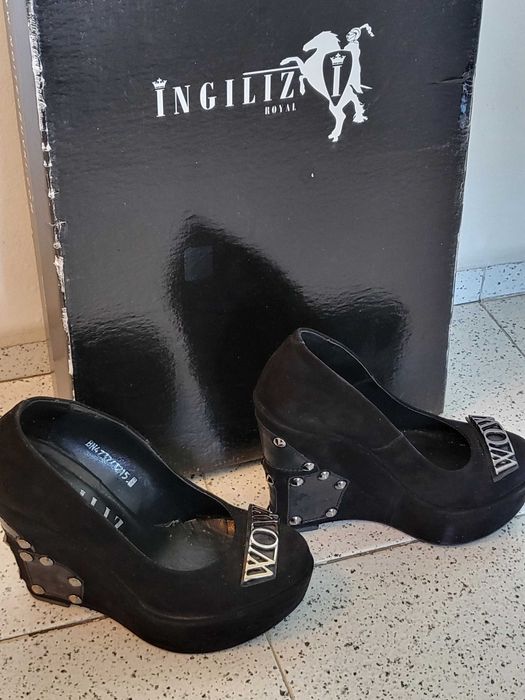 Официални обувки на платформа INGILIZ ръчна изработка