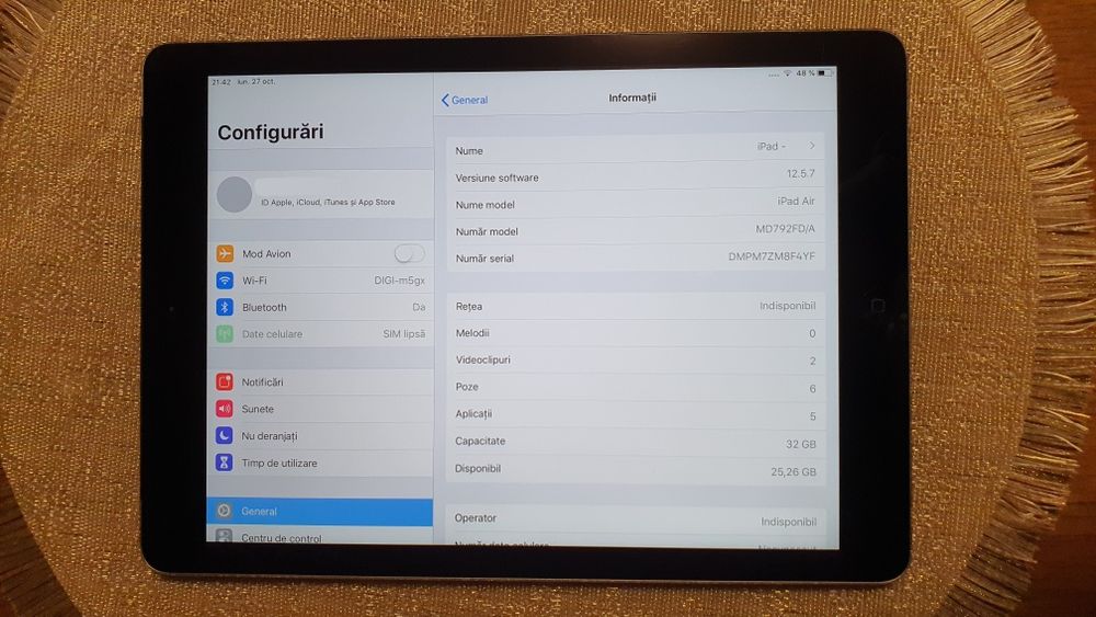 Tabletă Apple iPad Model A1475