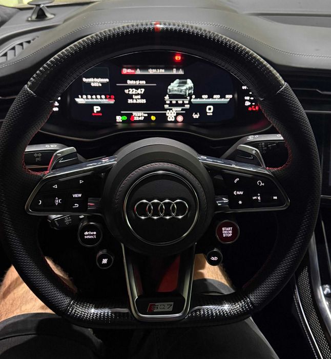 Volan Audi SQ7 SQ8 A6  A7 A8 Carbon - Start Engine - Drive Select