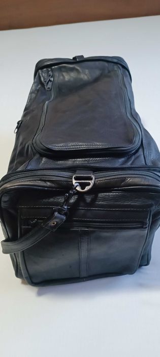 geanta voiaj sport pliabila piele naturala