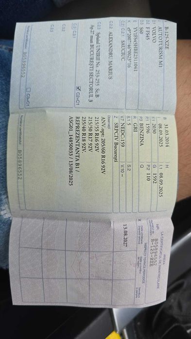 Volvo S60 2014 benzina automata inmatriculata URGENT