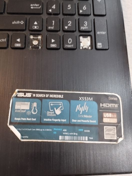 Dezmembrez Laptop Asus x553m îl dezmembrez