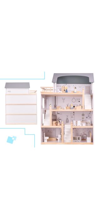 Vand casuta de papusi din lemn