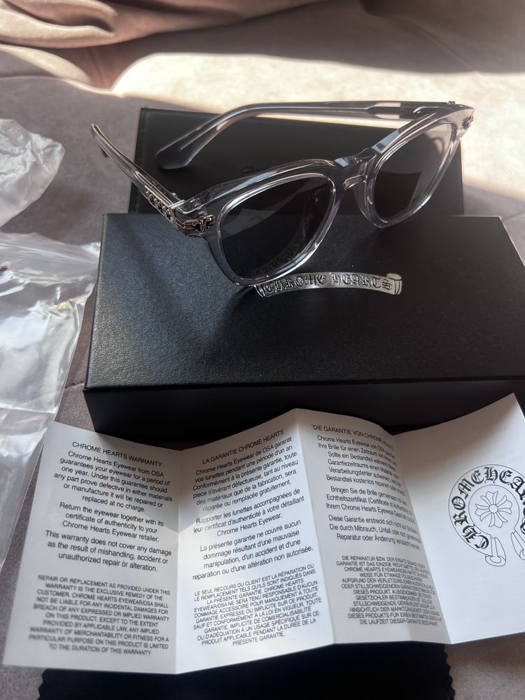 Мъжки слънчеви очила Chrome Hearts CH8251 Transparent