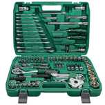 Trusa scule 121 Piese Chrome Vanadium Chei fixe/combinate