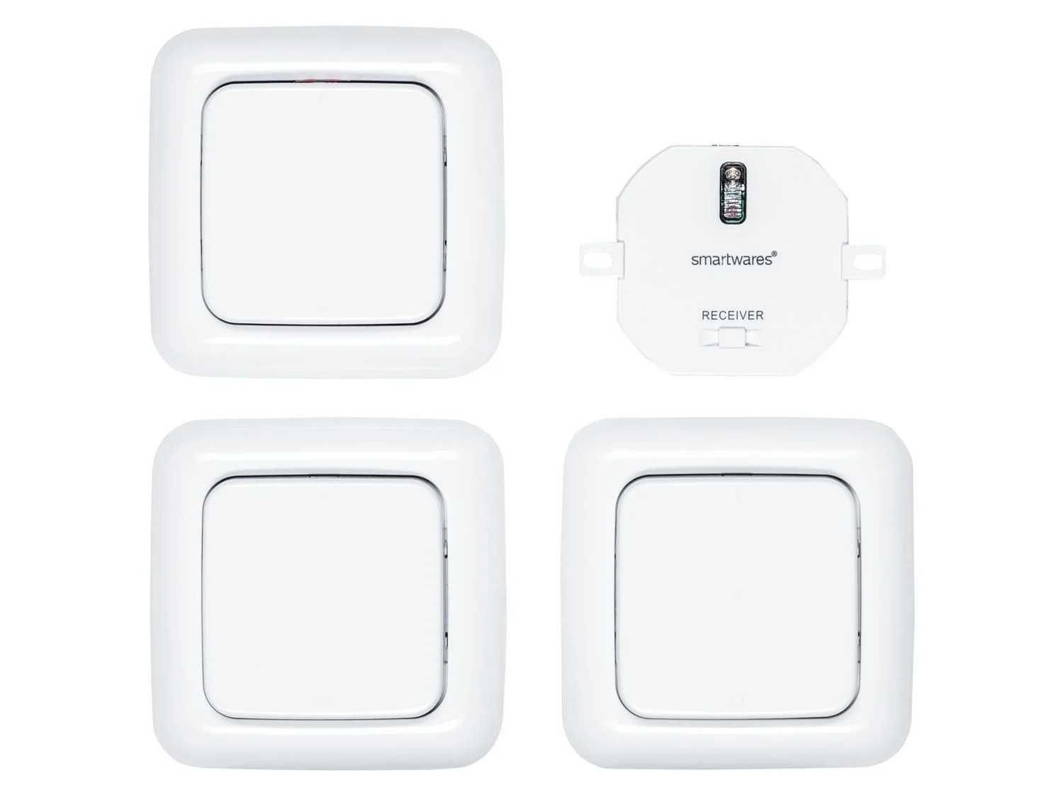 Set 3 intrerupatoare Smartwares cap scara fara cabluri wifi