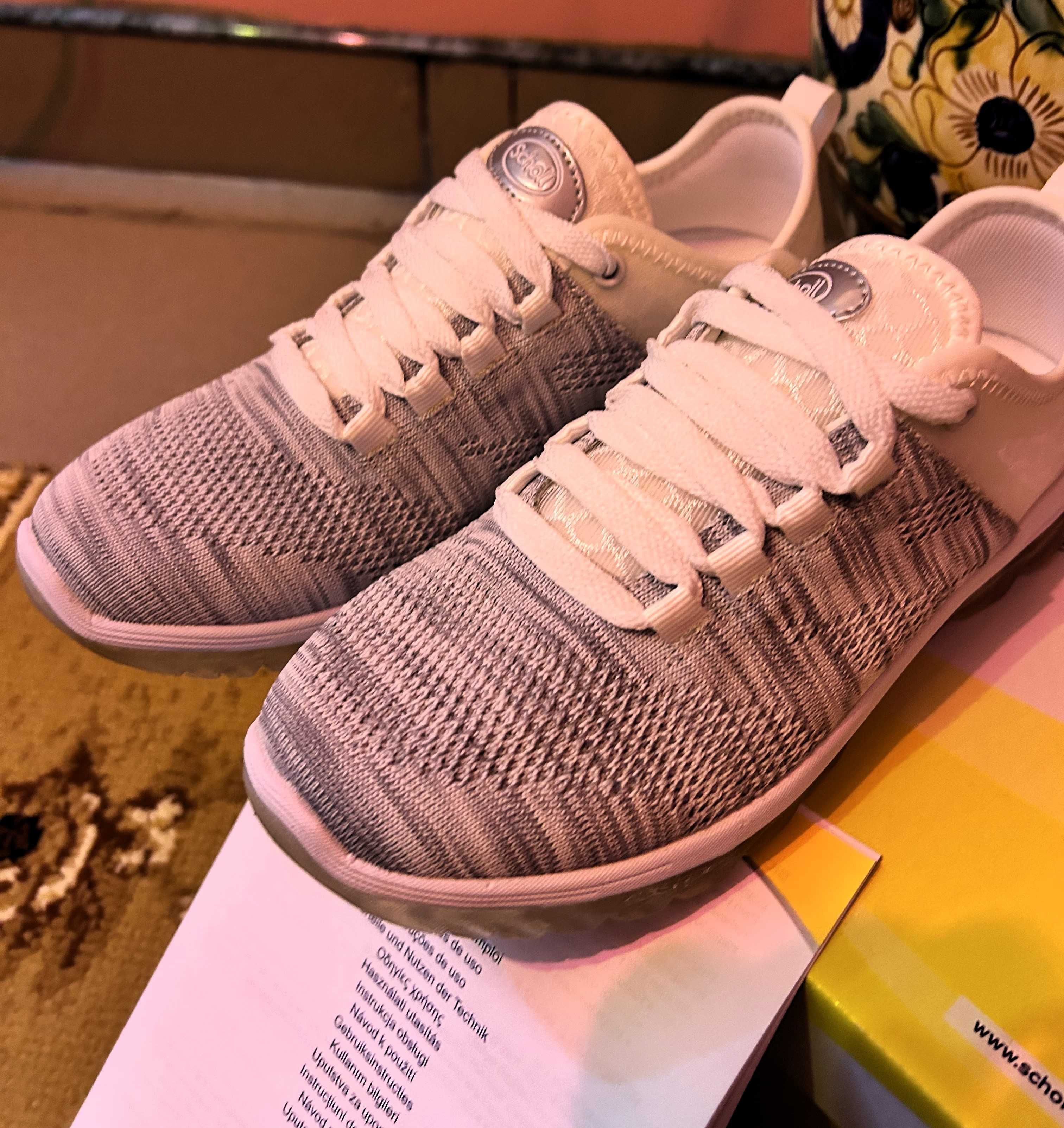 Adidasi Scholl Darwin, alb/gri, marimea 36 sneakers