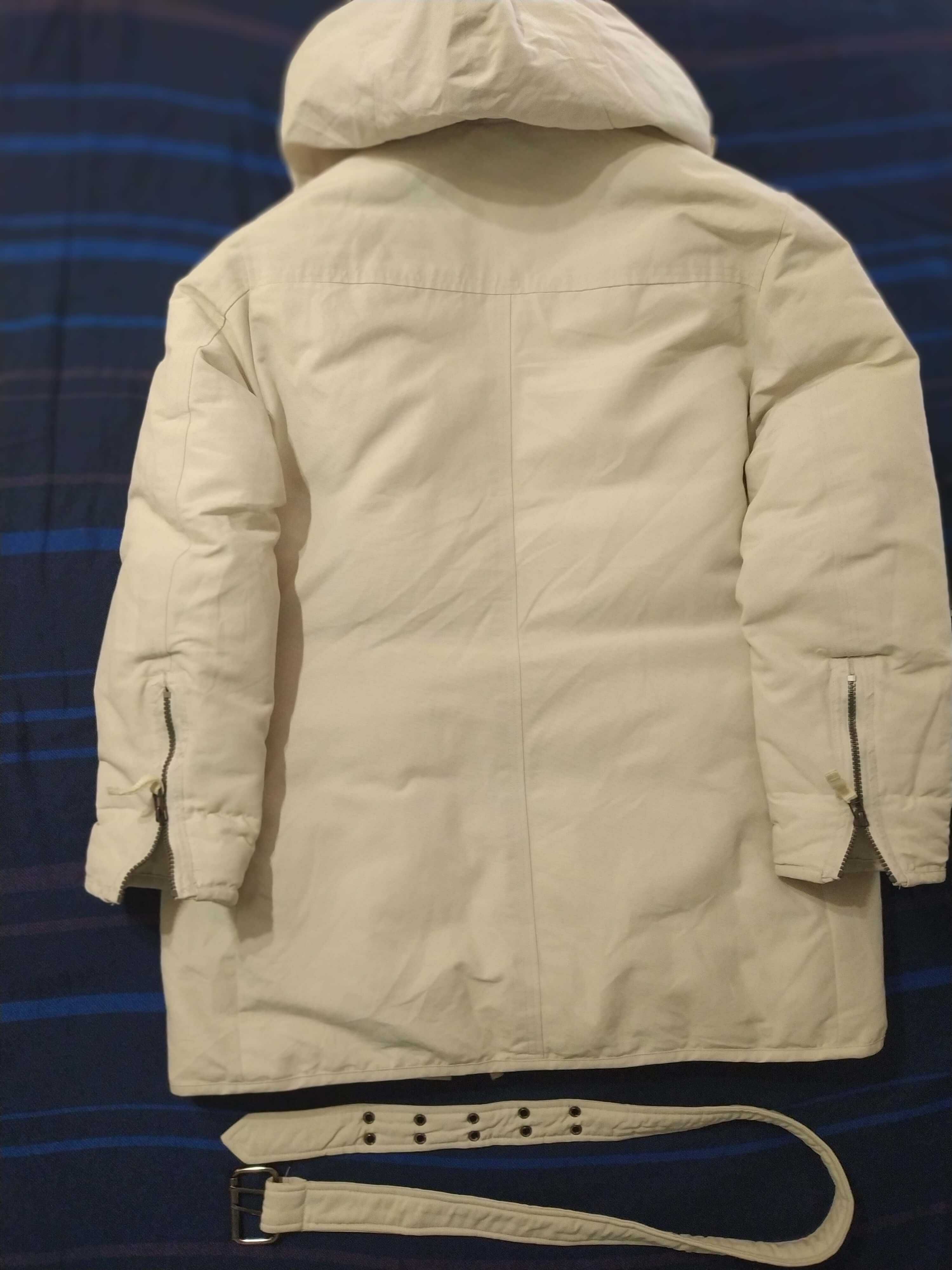 Бяло яке – супер топло, леко, гъши пух, размер L