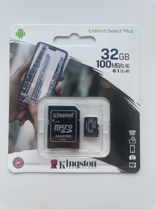 Продам оригинальные карты памяти флешка Micro SD 32 ГБ фирма Kingston
