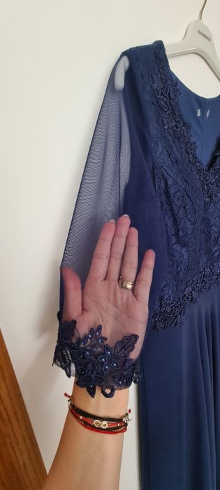 Rochie eleganta de ocazie bleumarin