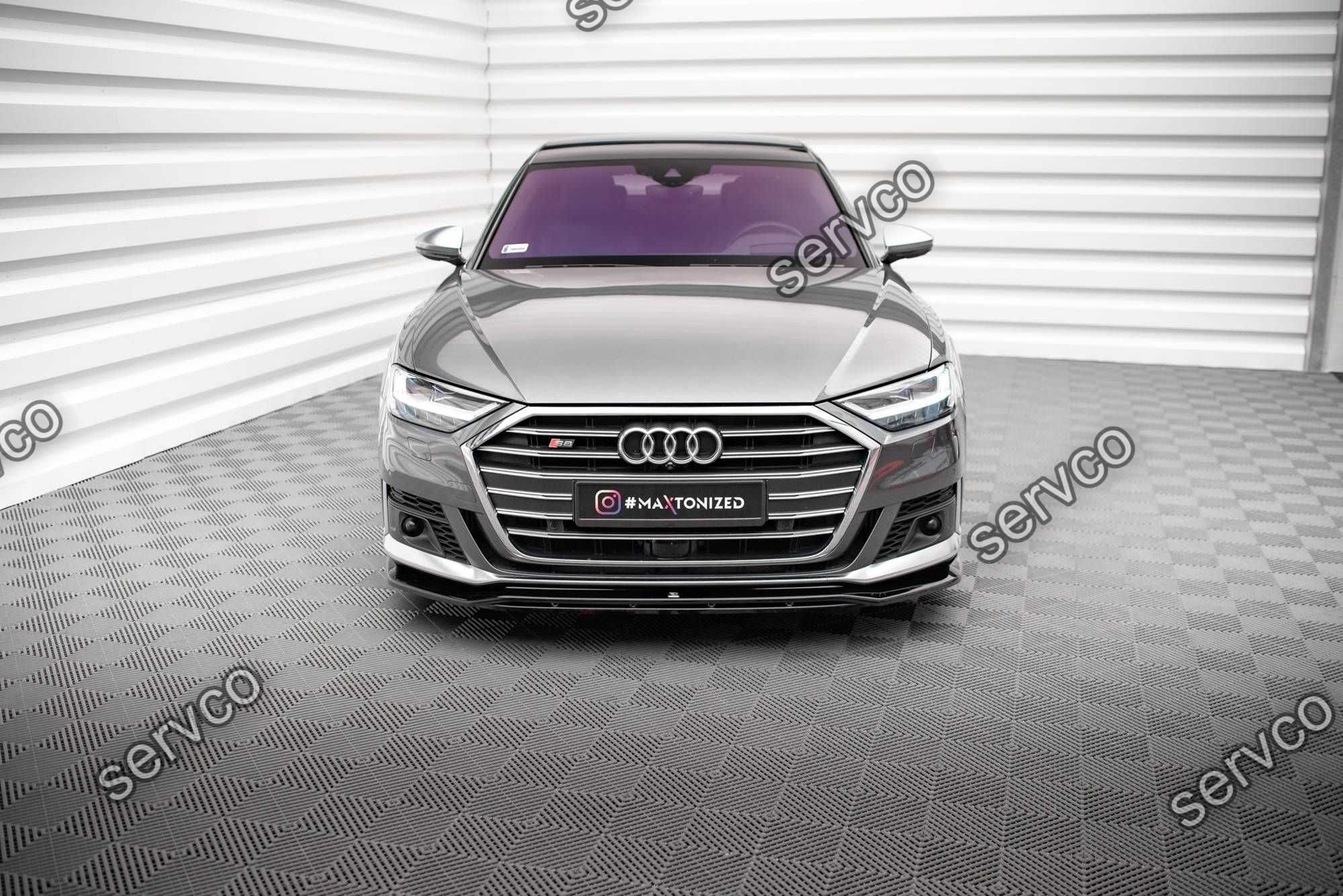 Prelungire splitter bara fata Audi S8 D5 2020- v6 - Maxton Design