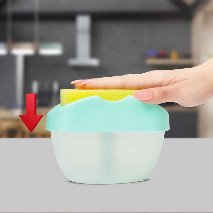 Иновативна помпа-дозатор за веро + поставка с гъба