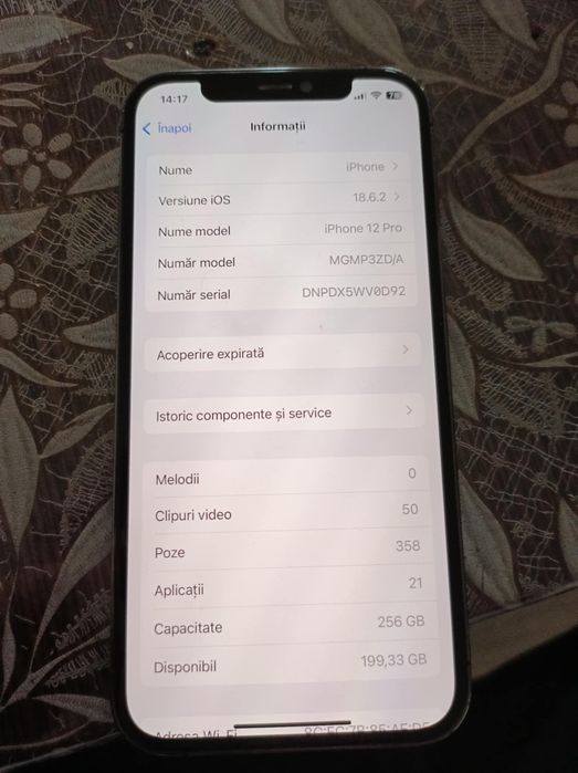 Vând IPhone 12 Pro de 256