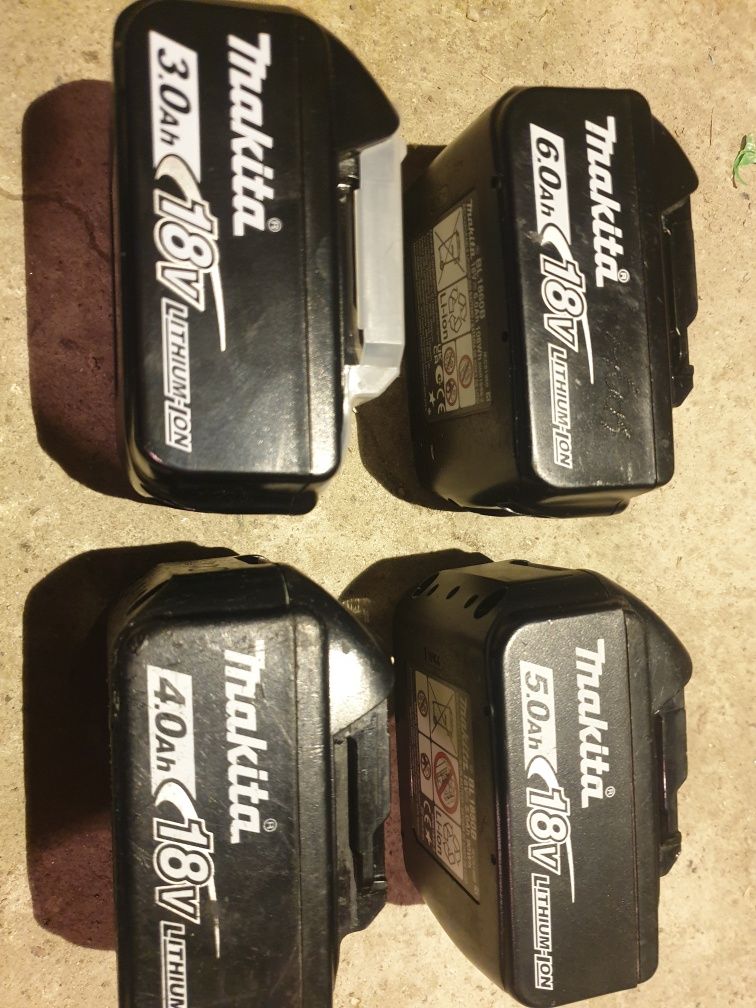 makita 18 v  și 12 v originală și acumulatori 18v