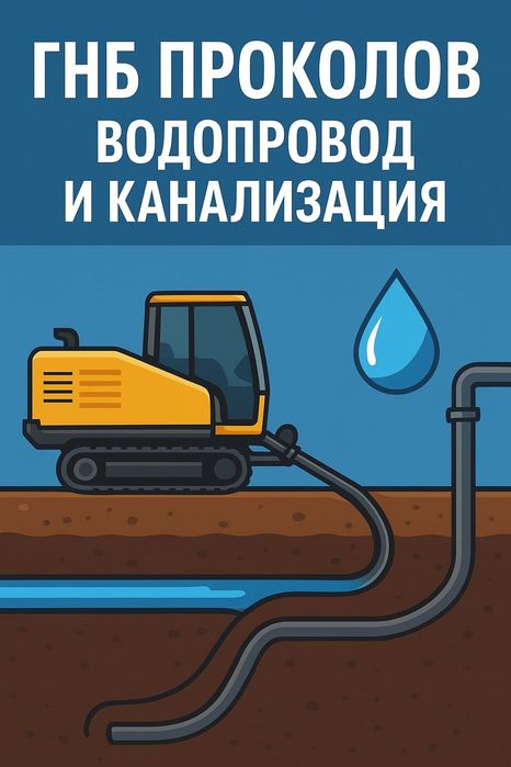 ГНБ ПРОКОЛ. Водопровод, Канализация, Футляры.