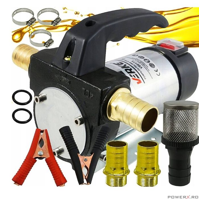 Pompa de transfer 24V combustibil 50l / min, 160W, Verke