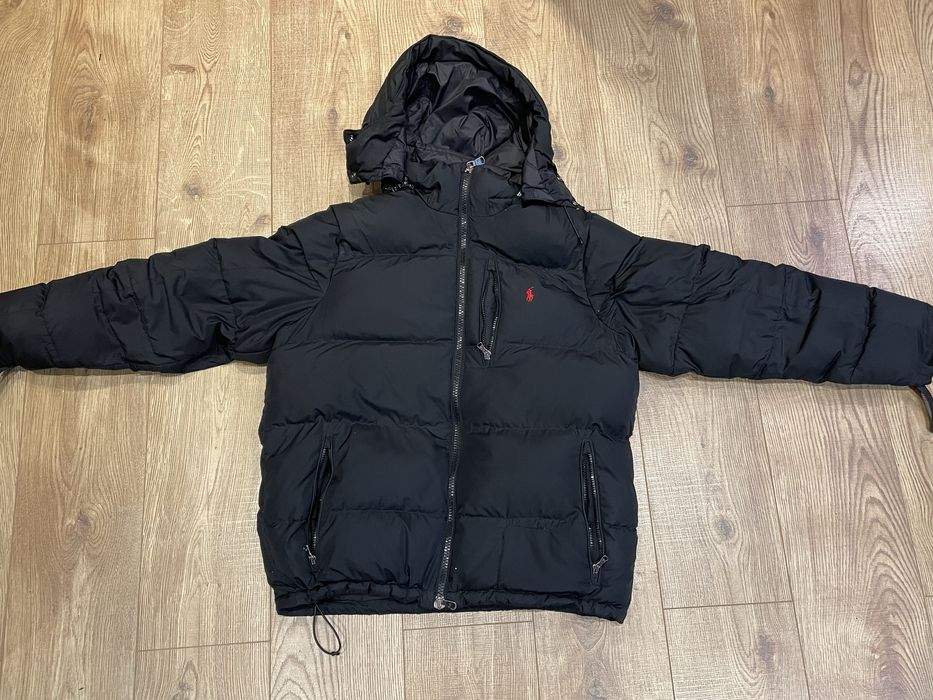 Geaca Ralph Lauren Polo neagra mata in cea mai bun stare