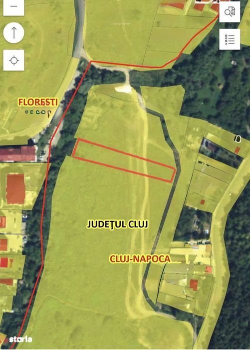 Teren intravilan de vanzare Valea Garboului 1719mp