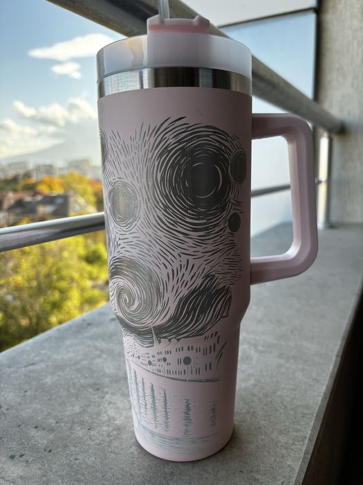 Гравирани Термочаши “Хелоуин” и “Котки в звездна нощ”