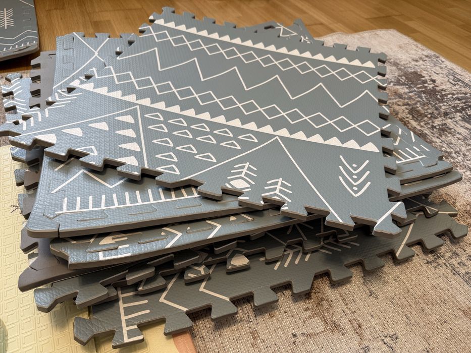 Covor puzzle din spuma cu 8 bucati 60cm*60cm