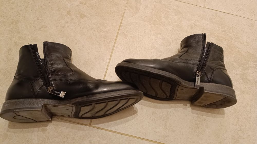 Ghete piele negru Denis Barbati