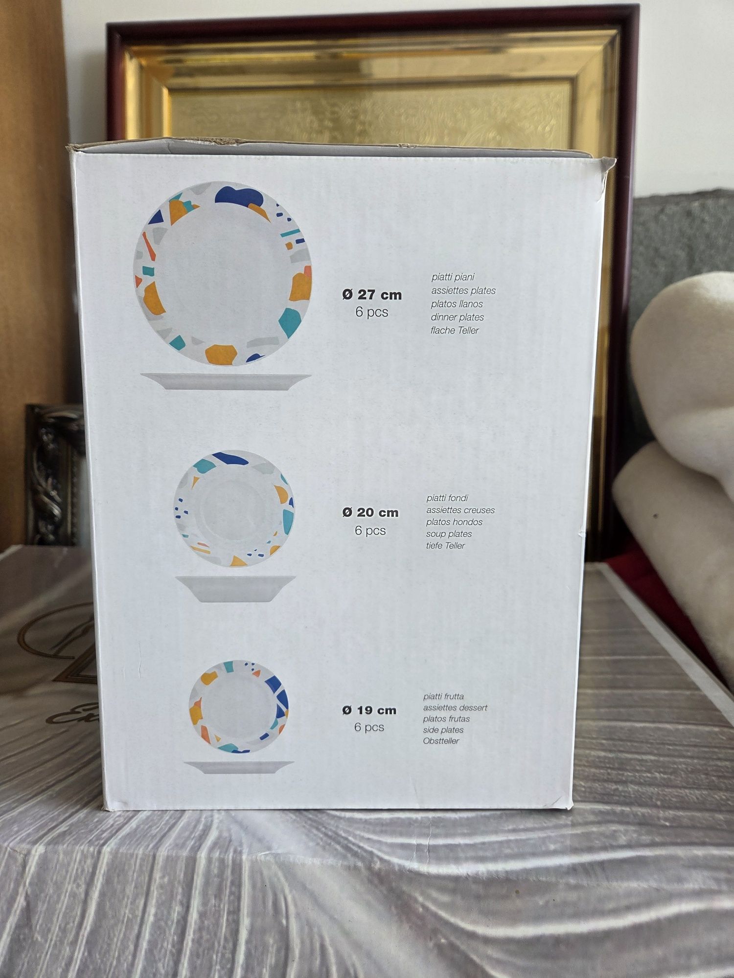 Set farfurii de masa Samos 18 piese din portelan