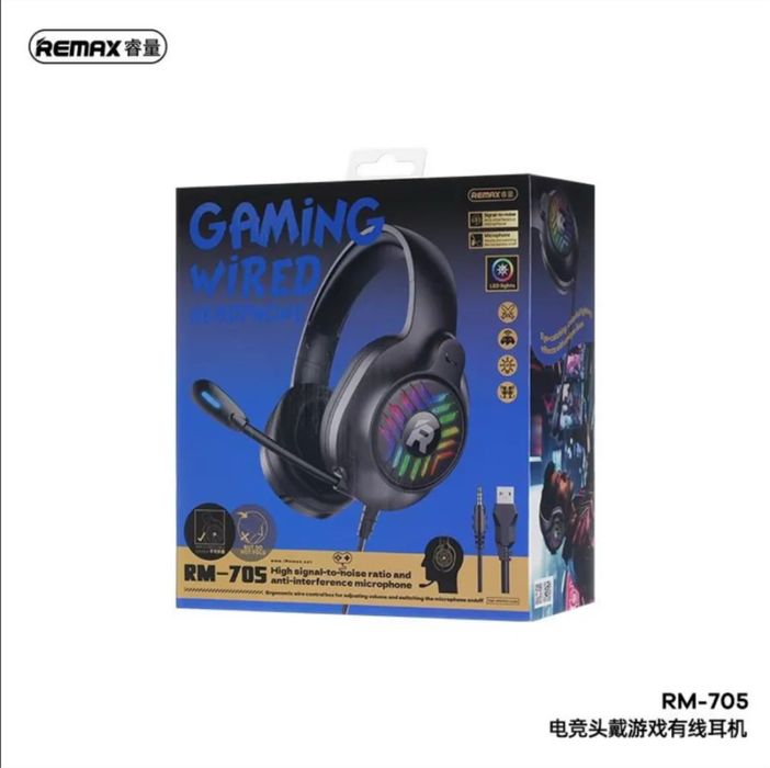 Ganimg remax RM-705 headphone, oʻyin uchun remax  RM-705 quloqchin
