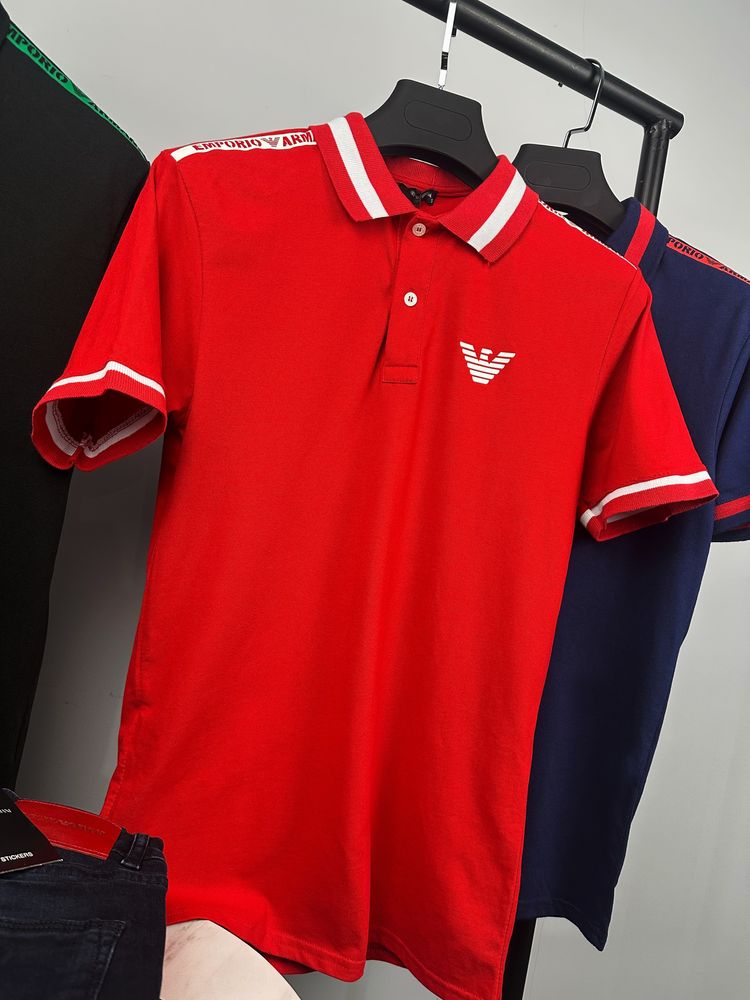 Мъжка тениска с яка Lacoste Karl Armani