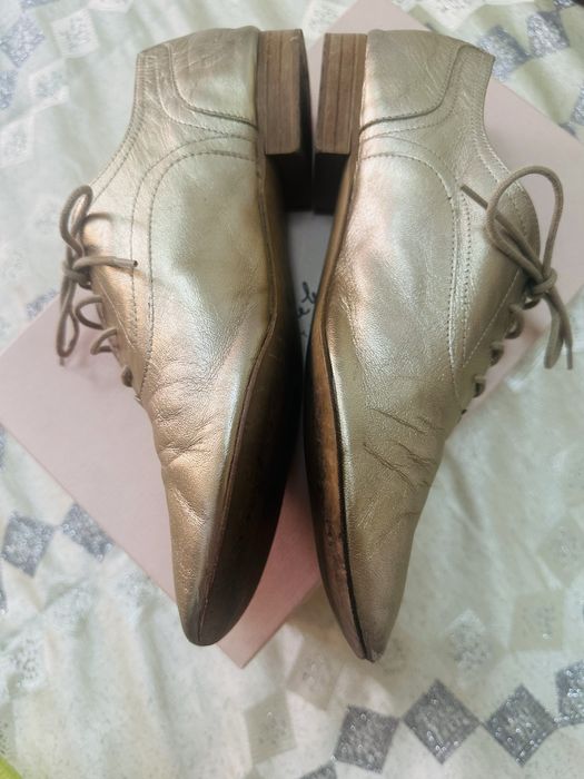 Pantofi din piele aurie , Massimo Dutti