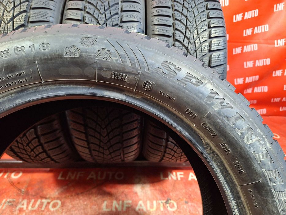 Anvelope de IARNA - 215/55/18 - DUNLOP - CA NOI - DOT 2016 RFT !