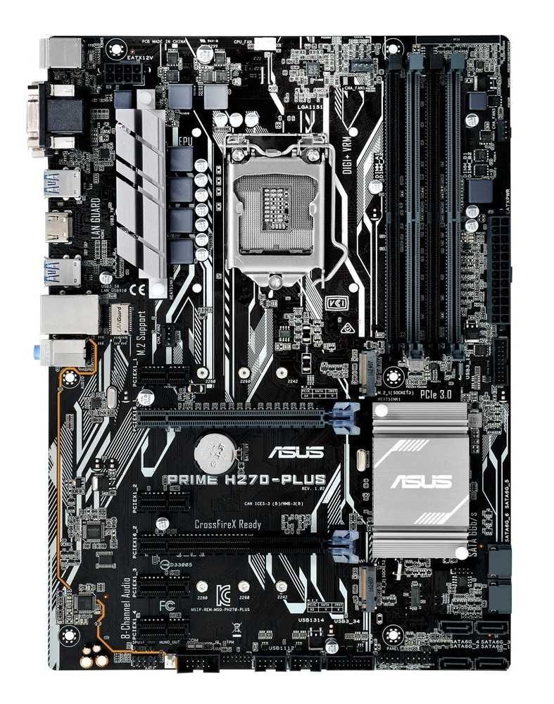 Дъно Дънна платка ASUS PRIME H270-PLUS LGA 1151 DDR4 до 64GB