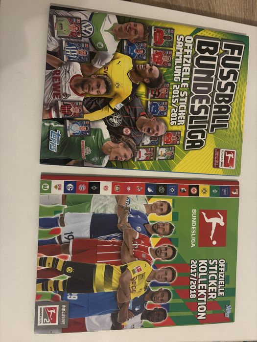 Попълнени албуми Topps Бундеслига 2015/16 и 2017/18